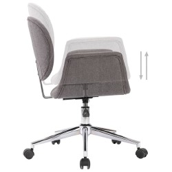 Pasukamos valgomojo kėdės, 2 vnt., pilkos spalvos, audinys - Kėdės