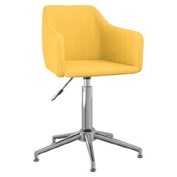 Pasukamos valgomojo kėdės, 4vnt., audinys - geltonos spalvos,  - Kėdės