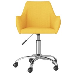 Pasukamos valgomojo kėdės, 4vnt., audinys geltonos spalvos - Kėdės