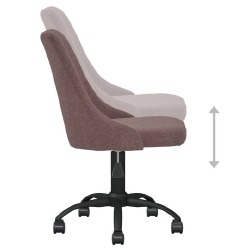 Pasukamos valgomojo kėdės, 4vnt, audinys rudos spalvos - Kėdės