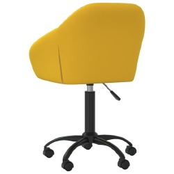 Pasukamos valgomojo kėdės, 4vnt., geltona spalva, aksomas - Kėdės