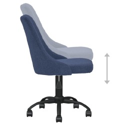 Pasukamos valgomojo kėdės, 4vnt., mėlynos spalvos, audinys - Kėdės