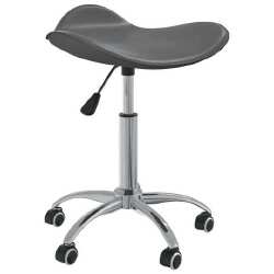 Pasukamos valgomojo kėdės, 4vnt., pilkos spalvos, dirbtinė oda - Pusbario kėdės