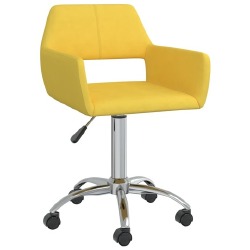 Pasukamos valgomojo kėdės, 6vnt., geltonos spalvos, audinys - Kėdės
