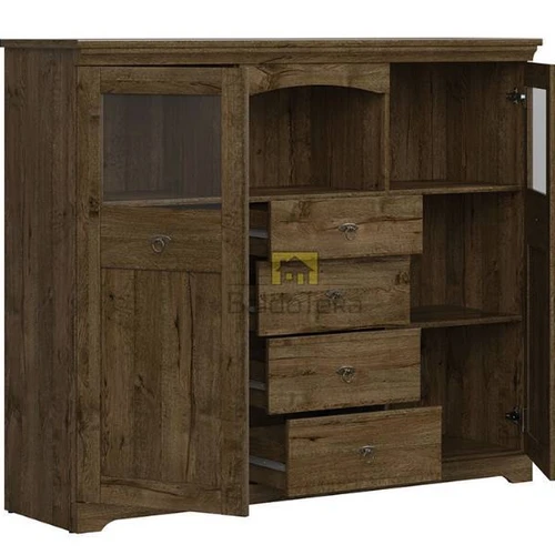 Erdvi spinta su apšvietimu, 153x129x44,5 cm, LMDP/MDF