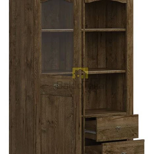 Erdvi spintelė su metališkom rankenėlėmis – 103x158,5x44,5 cm