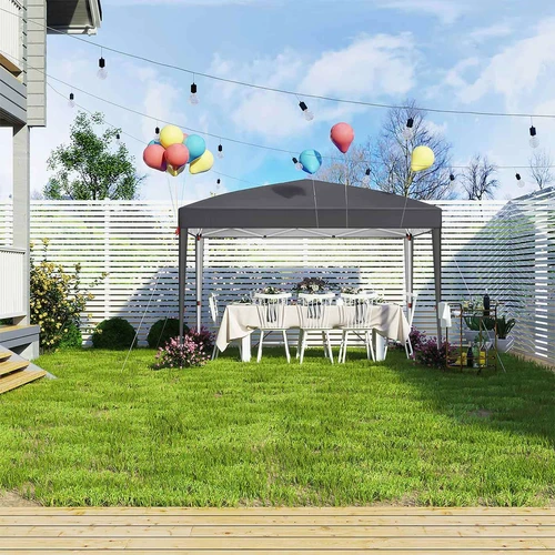 Tvarkingas ir patvarus paviljonas su apsauga nuo saulės ir lietaus