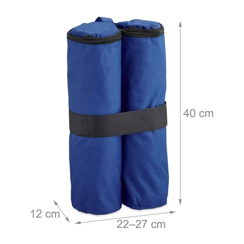Pavėsinės smėlio maišai Relaxdays, 4 vnt, 40 × 42 × 1,5 cm - Lauko baldų uždangalai