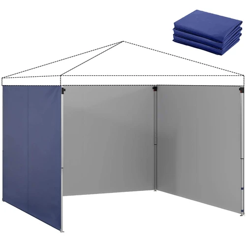 Pavėsinės šoninės plokštės, 3 vnt., 3 × 3 m pavėsinei, 300 × 200 cm