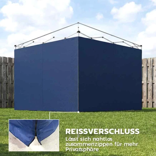 Pavėsinės šoninės plokštės, 3 vnt., 3 × 3 m pavėsinei, 300 × 200 cm - Lauko baldų uždangalai