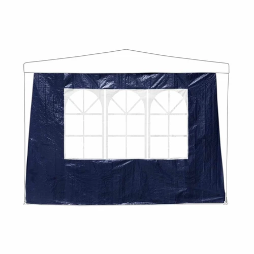 Pavėsinės šoninės plokštės Relaxdays, 2 vnt, Mėlyna, 290 × 190 × 0,5 cm - Lauko baldų uždangalai