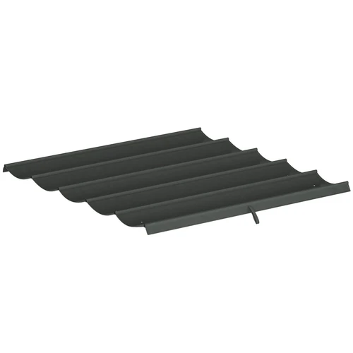 Pavėsinės stogas Outsunny 250x255x6cm., tamsiai pilkos spalvos