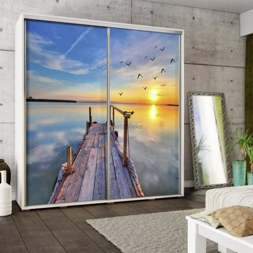 Aukštos kokybės spinta su aliuminio bėgelėmis