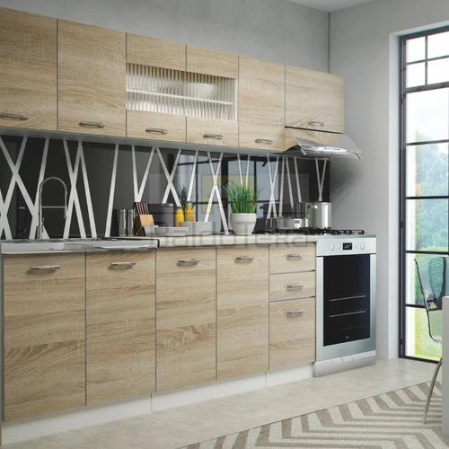 Modernus stalas su dujiniais pakėlėjais ir METABOX bėgeliais