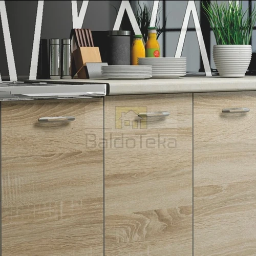 Ergonominis 260 cm virtuvės kampinis komplektas su MDF stalviršiu