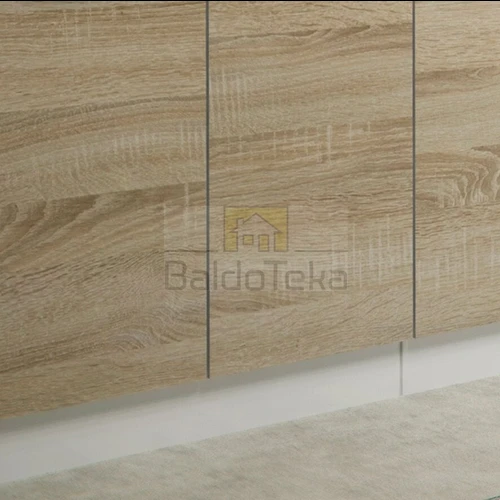 Stalas su smėlio spalvos stalviršiu