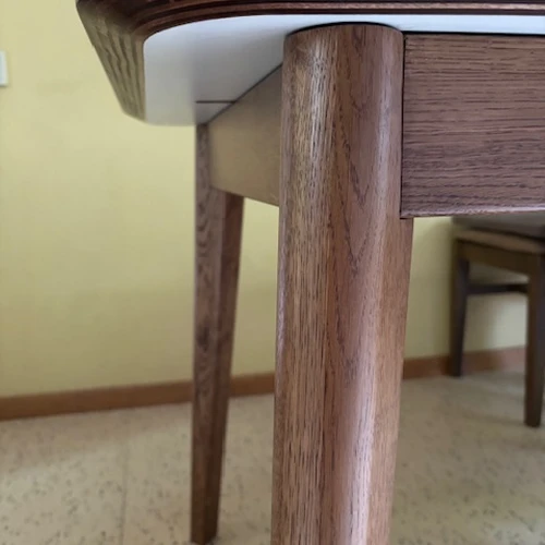 Praktiškas ovalus stalas su 48cm prailginimo galimybe