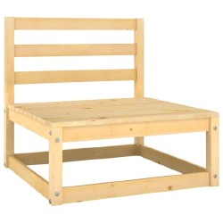 Poilsio baldų komplektas, 8 dalių, pušies medienos masyvas - Lauko baldų komplektai