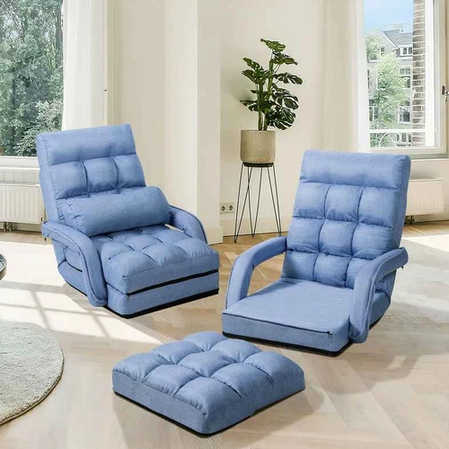 Poilsio fotelis, 5 padėtys ir pagalvė - Foteliai