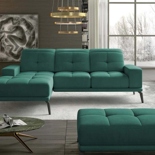 Torrense rinkinys – kampinė sofa ir pufas įvairių spalvų