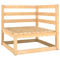 Poilsio komplektas, 8 dalių, pušies medienos masyvas - Foteliai, sofos
