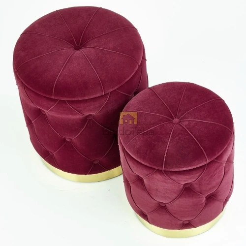 Luxe Velvet Bar Stools, 100 kg Capacity, Gold Accents
