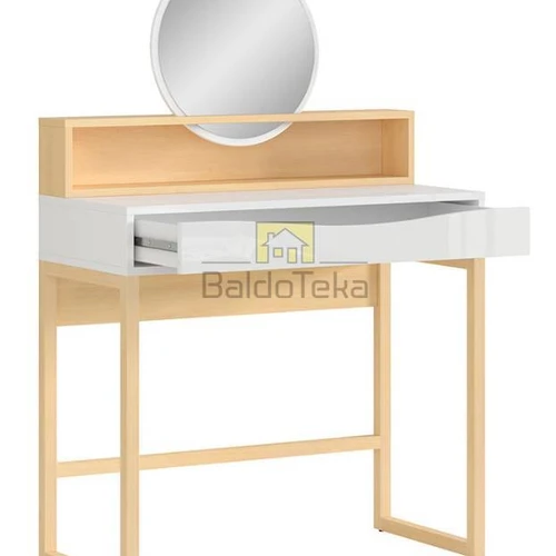 Modernus PORI NAD komplektas baltai blizgiai ir ąžuolo nagano atspalviu