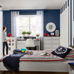 Elegantiška PORTO spintelė šviesaus maumedžio spalva