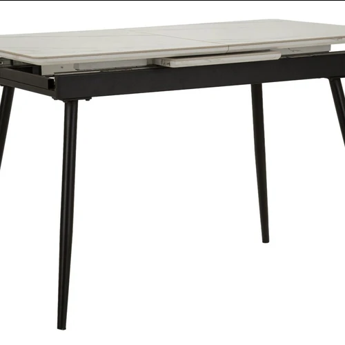 Prailginamas valgomojo stalas Matt, centrinis praplėtimo mechanizmas, 120 × 80 × 75 cm