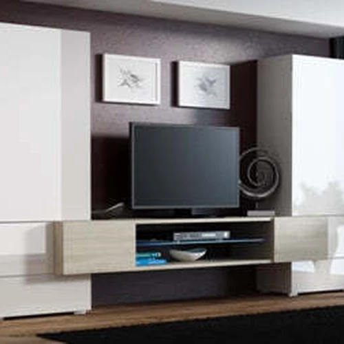 Ergonominis sieninis blokas su blizgiu MDF priekiu