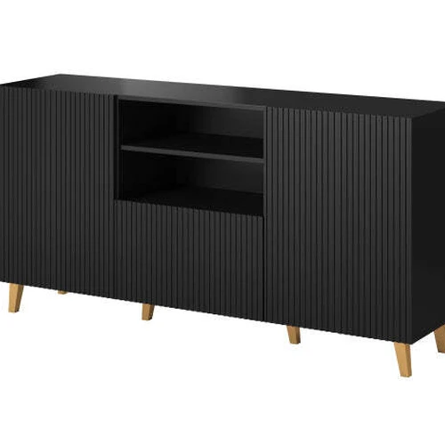 Elegantiška spintelė su laminuota medžio drožlių plokšte ir folija