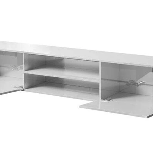 Šiuolaikinė sieninė spintelė su blizgiu fasadu