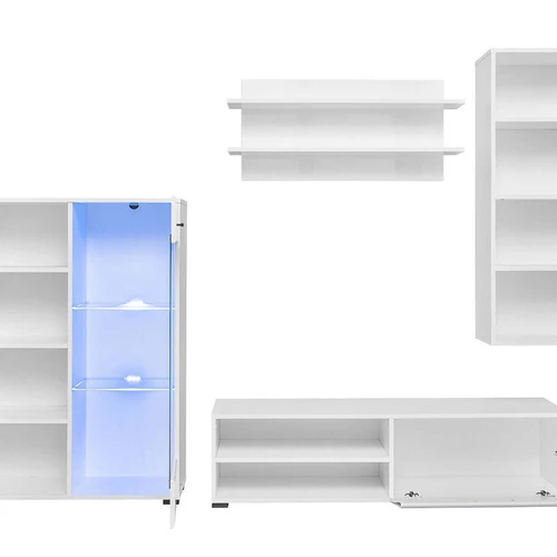 Plati spinta su mėlyna LED apšvietima ir grūdintu stiklu