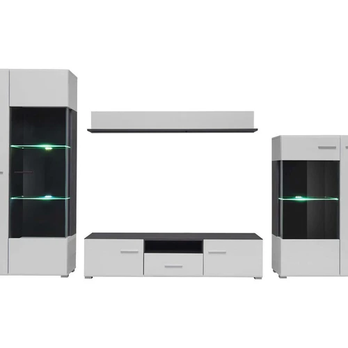 Praktiška spinta su 3 taškų LED apšvietimu ir plastikinėmis rankenomis