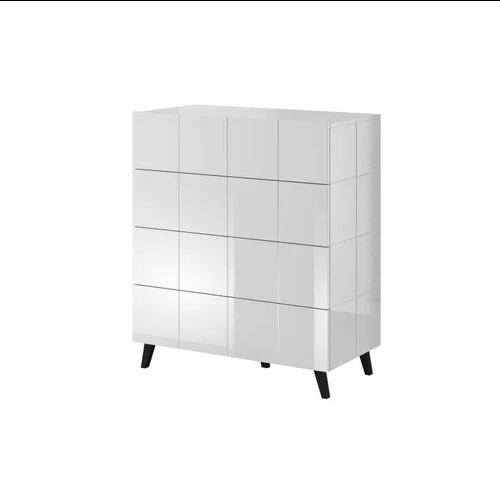 Moderni spinta su blizgiu MDF ir LED apšvietimo juostomis