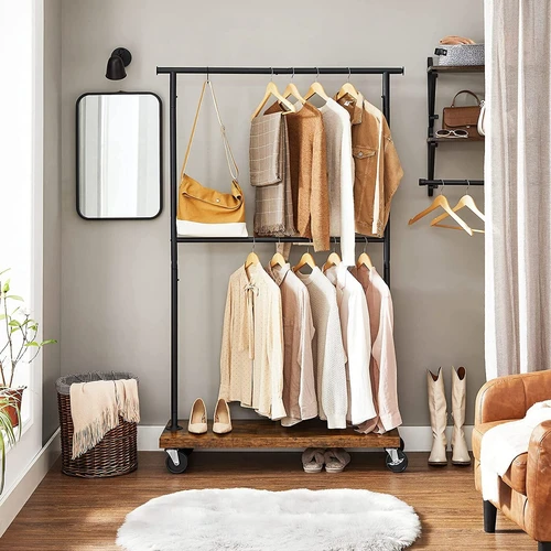 Patikimas ir stilingas drabužių kabyklos spintos stovas su instrukcija