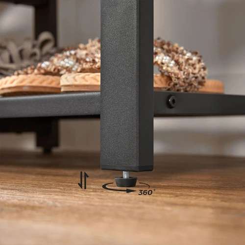 Moderni vintažinė spinta su stalčiais ir grotelių lentynomis