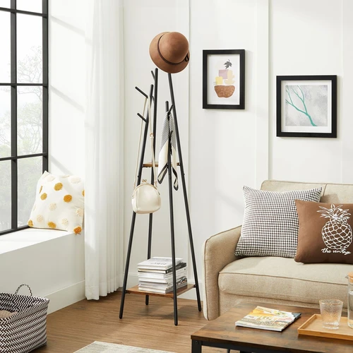 Saugus ir funkcionalus paltų stovas su vadovu