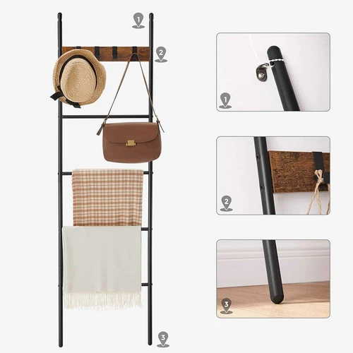 Tvirtos medžio drožlių plokštės ir plieno kopėčios