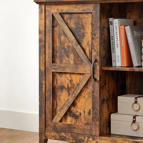 Vintažinės rudos spalvos indauja iš medžio drožlių plokštės