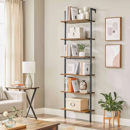 Tvirtas ir patvarus 60x30x204,8 cm dydžio kopėčios lentynas