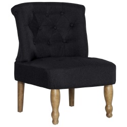 Prancūziško stiliaus kėdė, juoda, audinys - Foteliai
