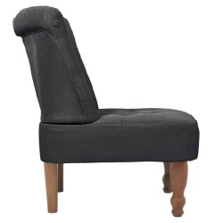 Prancūziško stiliaus kėdė, pilka, audinys - Foteliai