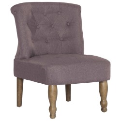 Prancūziško stiliaus kėdė, taupe spalvos, audinys - Foteliai