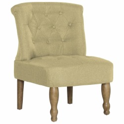 Prancūziško stiliaus kėdės, 2 vnt., žalios, audinys - Foteliai