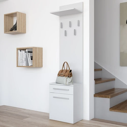 Modernus prieškambario komplektas iš MDP su PVC apdaila