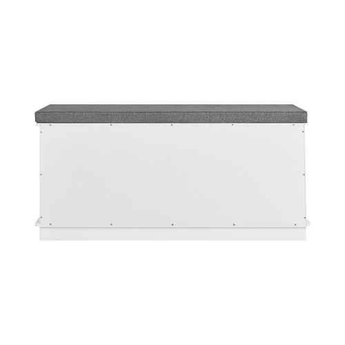 Prieškambario suolas 100x36x46cm., baltos/pilkos spalvos - Batų dėžės, stovai