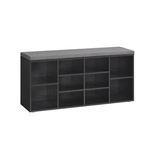 Prieškambario suoliukas 30x104x48cm., juodos spalvos