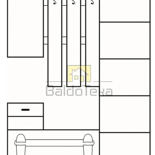Individualiai statomos LMDP spintos Craft tobaco ir auksinė