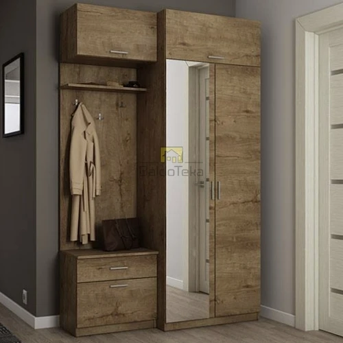 Moderni spinta 140x225x52 cm, 18 mm LMDP, individuali spalva